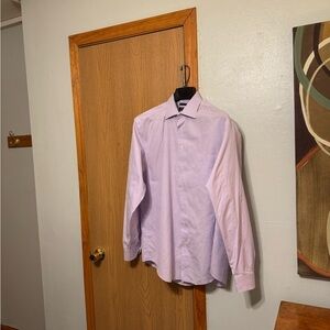 Pronto Uomo "Modern Fit" Size 2XT w/Checked Print Non-Iron Dress Shirt - EUC